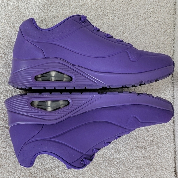 Skechers Uno Night Shades Purple Memory Foam Street Sneakers Sz 10 - Picture 4 of 12